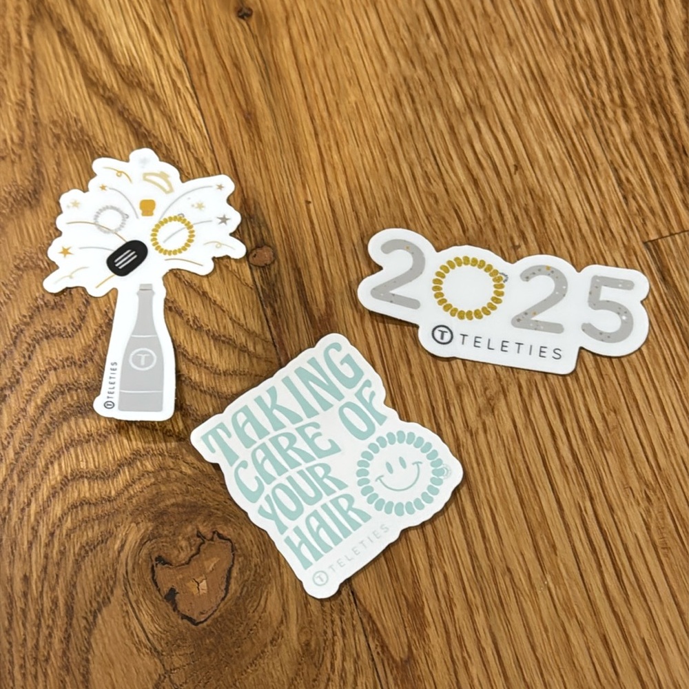 NEW Teleties New Years Stickers